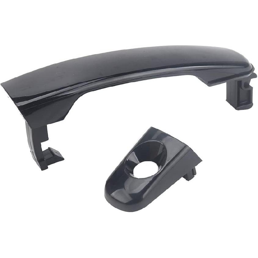 Set 2 Front Outer Door Handle, Exterior Door Handle Black Front Left & Right, Compatible with Chevrolet Equinox Hhr Malibu, Compatible with Pontiac