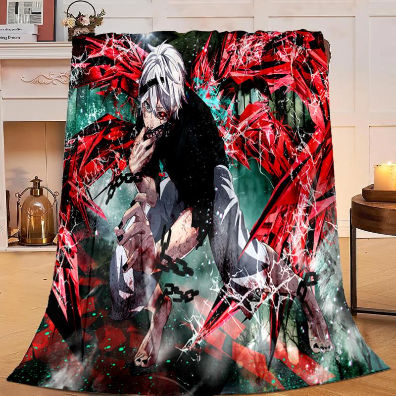 1PC Tokyo anime Artwork Flannel Blanket Gift, Suitable for Both Men And Women, Soft Ideal for Beds And Sofa, Birthday Or Christmas Gift