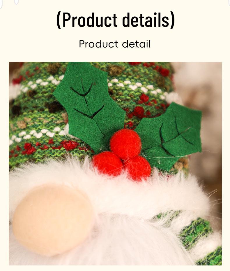Festliche Leuchtende Gartenzwerg-Figur mit Strickmütze – Weihnachtsdekoration & Geschenke