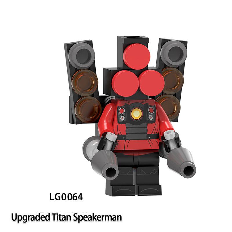 Skibidi Toalett Anime Rajzfilm Kockák Speakerman TV Ember Operatőr Akció MOC Toalett Ember vs Monitor Építőkockák A Hang