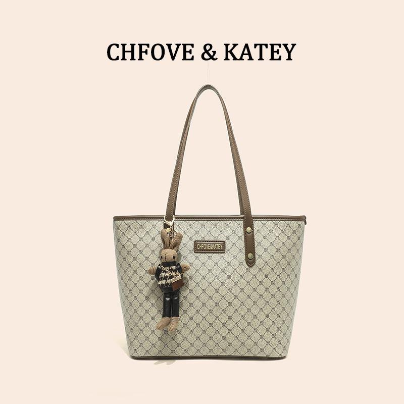 Printed Alphabet Shopping Simple Tote Bag Large Capacity Mommy Bag Commuter Underarm Bag