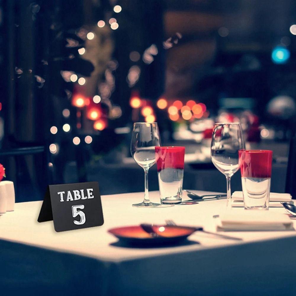Small Mini Chalkboard Signs Black Tabletop Marker Table Number Food Display Stands  Wedding