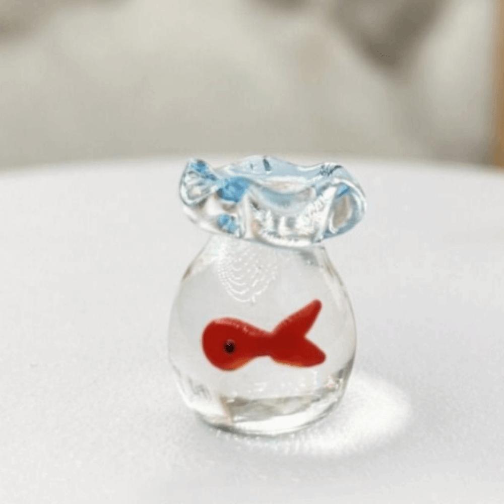Handmade Aquarium Decoration Creative Mini Pocket Fish Statue  Desktop Decoration