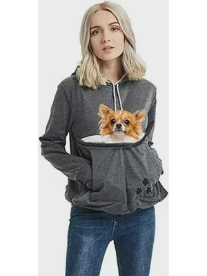 Autumn/Winter Big Pocket Long-Sleeve Hooded Sweatshirt - European and American Style
