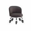 Low Rolling Stool Multifunctional Round Caster Stool Small Decorative Chair on Wheels Easy to Install High-Density Sponge