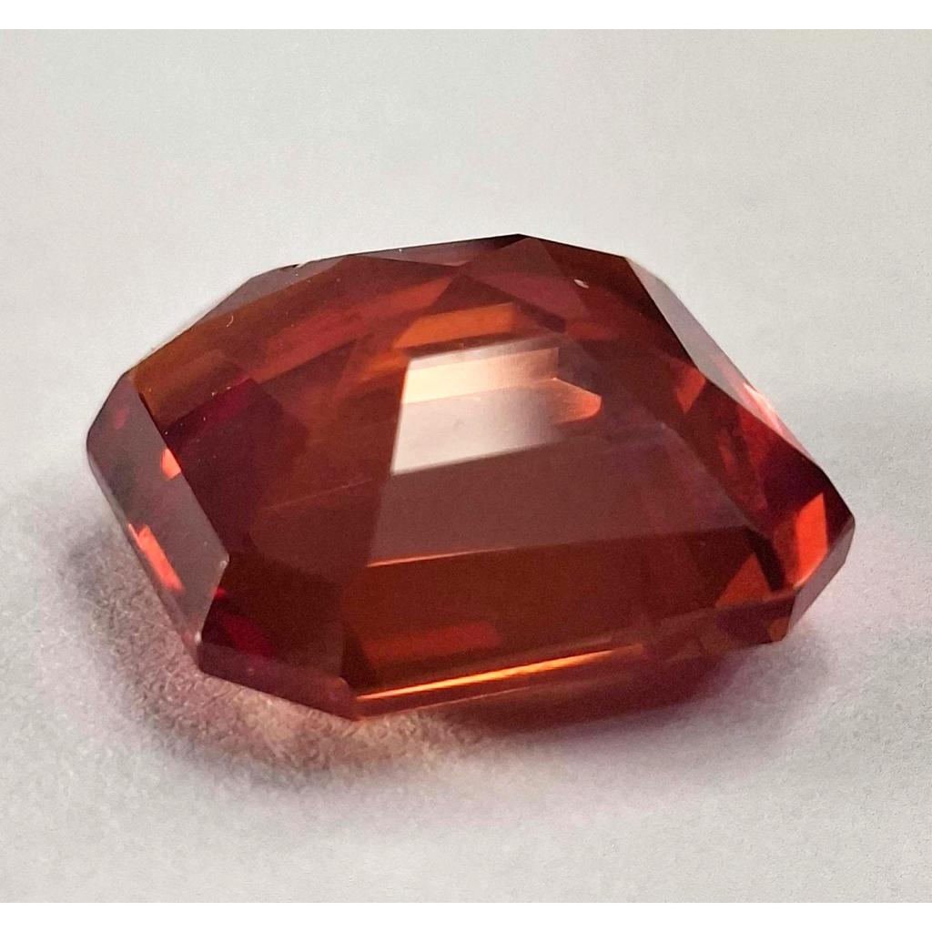 Beautiful Natural Mexican Fire Opal 21-22 Ct Asscher Cut Certified Gemstone