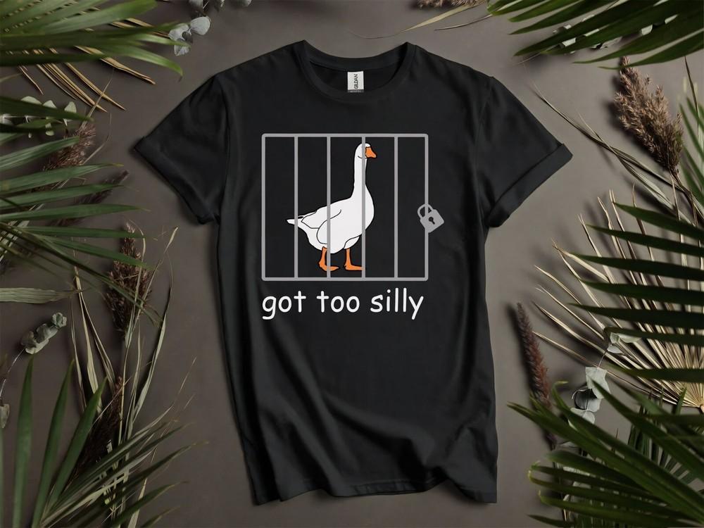 

Слишком глупый гусь Смешная толстовка футболка Comfort Colors Мужская Женская Унисекс AD929 4XL