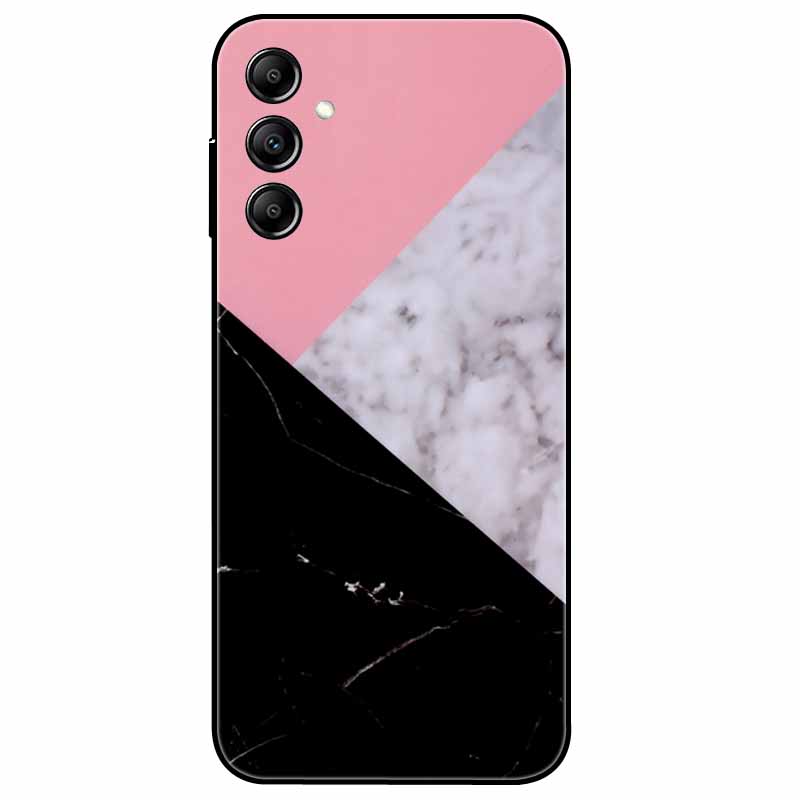 Hülle Für Samsung Galaxy A54 5G A34 A24 S23 Hülle Blume Marmor TPU Weiche Silikonhülle für GalaxyA54 A 34 Bemalte Handyhüllen