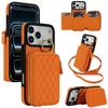 Crossbody Long Lanyard Card Holder Ring Leather Phone Case for iPhone 17 Pro Max 16 15 14 13 12 Shockproof Skin Feel Stand Cover