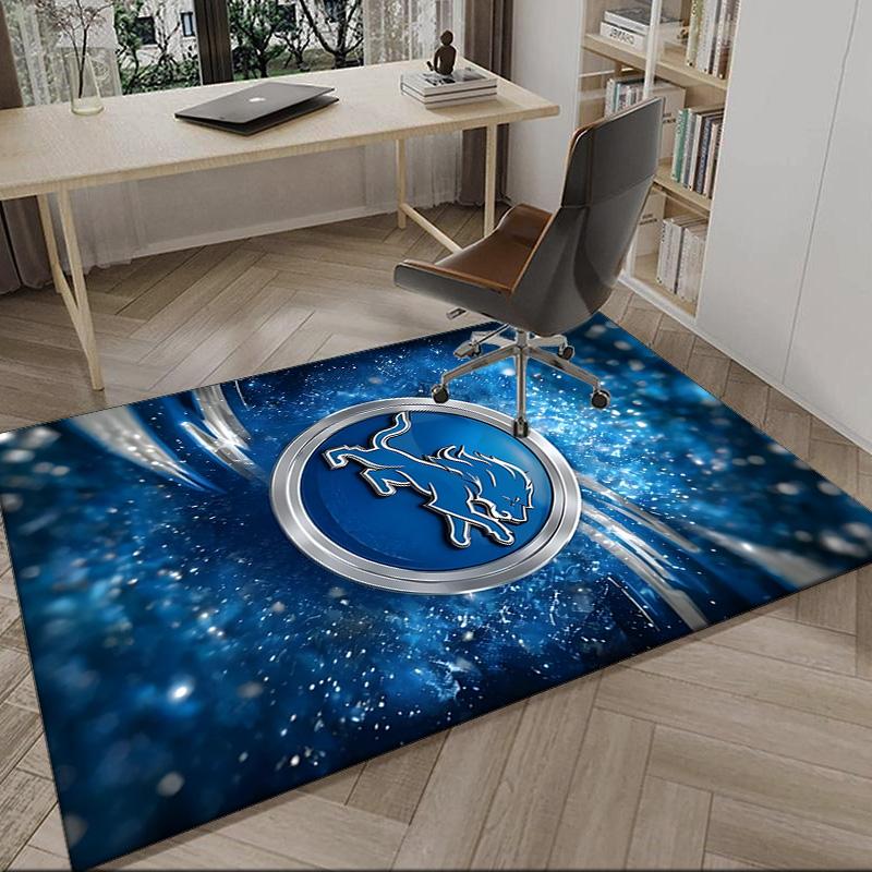 Lions Team Carpet, Kitchen Rugs, Yoga Mat, Non-Slip Mats, Rug for Bathroom, Living Room bedroom, Camping Rugs Christmas Gift