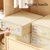 Blatt Lagerbox Organizer Verdickter Stoff Faltbares Fenster Reißverschluss Deckenorganizer Kleiderschrank Bett Wäscheaufbewahrung mit Deckel