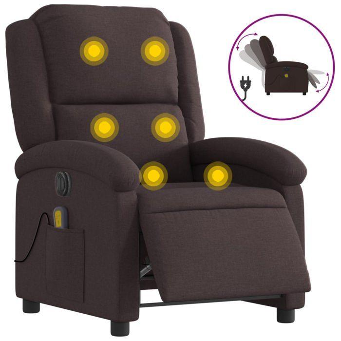VidaXL Electric Reclining Massage Armchair, Relaxation Chair with Adjustable Backrest and Footrest, Seat of 3204157