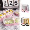 50Pcs Aluminum Foil Baking Mold Oven Safe Sealable Durian Packaging Cheese Pudding Cup Withwith Lid And Fork  50pcs