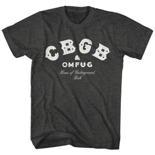 

CBGB OMFUG Logo Charcoal Men s T Shirt Home of Underground Punk Rock OFFICIAL - Men s Summer Cotton Graphic Tee S разноцветный