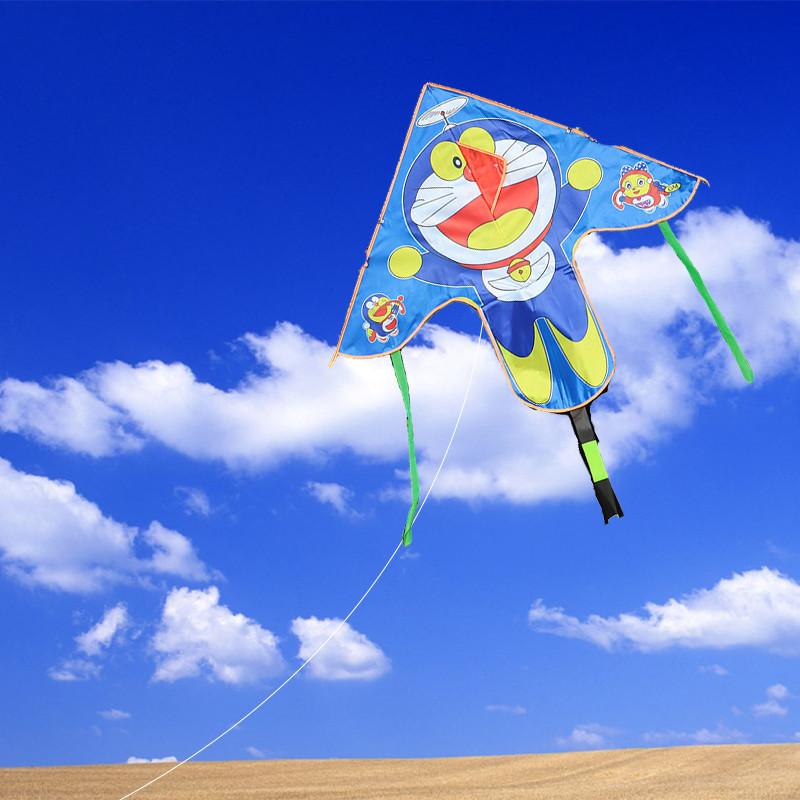 1.2 Meter Children's Curved Edge Kite With High Definition Printing Triangular Kite For Ground Stall And Park