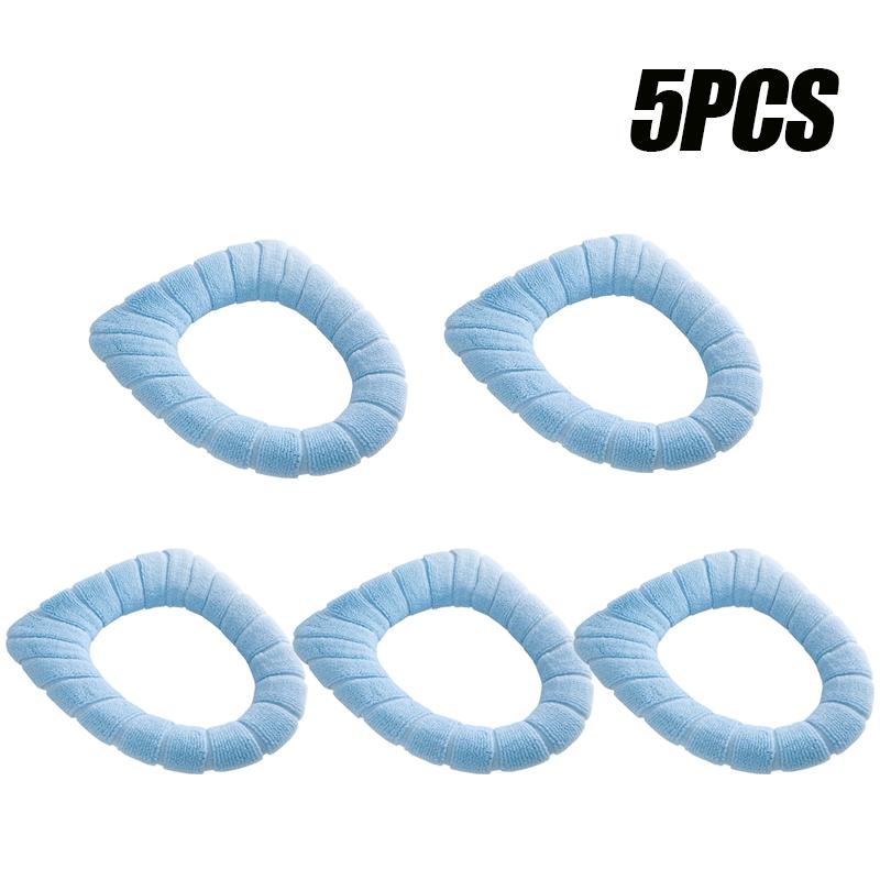 20 pezzi Cuscino per sedile WC per uso domestico Inverno Ispessito Peluche Cuscino per sedile WC Scalda sedile WC Coprisedile per WC