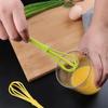 1Pc 18cm Rotary Manual Egg Beater Mixer Plastic Mini Kitchen Egg Whisk Bake Tools Egg Agitator Whisk Milk Frother Kitchen Tools