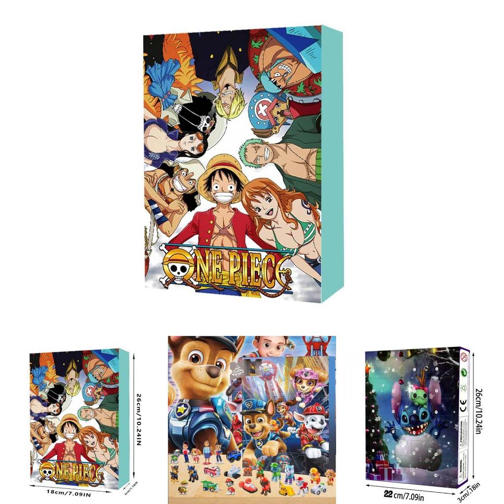 One Piece Luffy Countdown Advent Calendar With Plastic Figures For Holiday Gift Giving