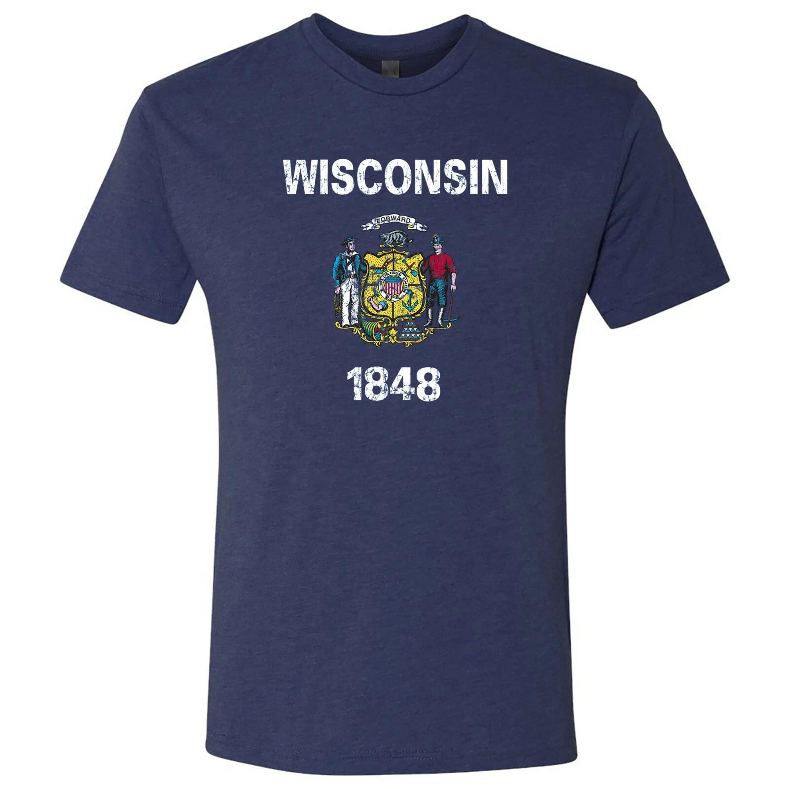 Wisconsin Flag State Pride Hometown Premium Triblend Mens T-Shirt 3XL