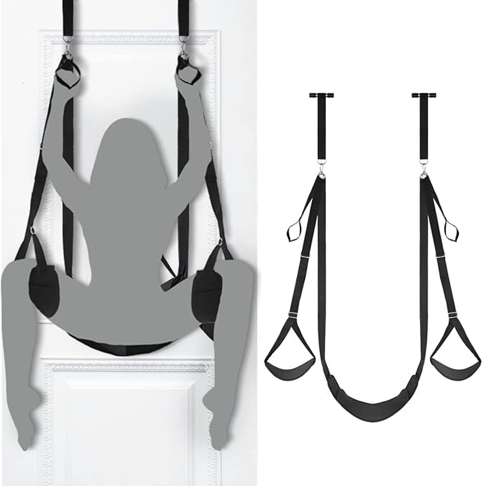 Porte Balançoire Sexuelle Chaise Siège Contraintes Bondage Elingue Sexuelle pour Couple Siège Réglable Détachable Stimulation Sexuelle Jouets Sexuels pour Adultes