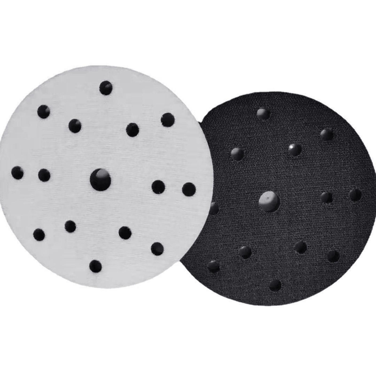 

Durability 2pc 150mm Sander Backing Plates 15 Hole Design for Multiple Surfaces Grinding and Finishing Soft Sponge 1