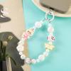 Handmade Cartoon Phone Charm: Dopamine Colors Beaded Keychain Lanyard