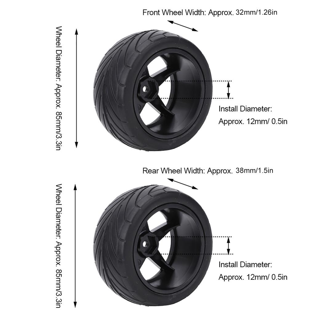 1/10 RC Car   Tyre Tires Accessory Modification Part Replacement 85mm