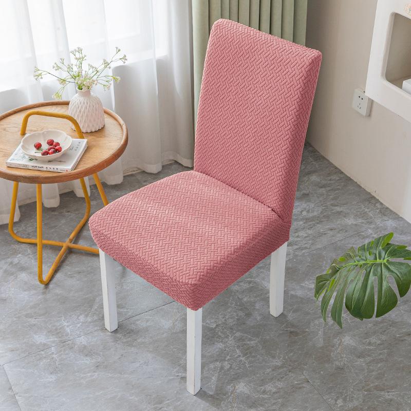 

Minimalist Dining Table Seat Cushion Seating Case Home Elastic Jacquard Chair Cover Dining Room Living Room Universal All-inclusive Chair Cover 42*38*38 cm