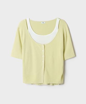 Seupao [Cool] Layered Short Sleeve Cardigan (Re)_Spckg37G03