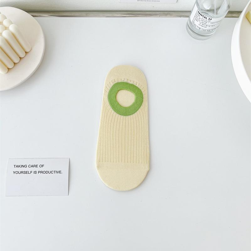 Socken Farbblock-Bootssocken Flachmund Unsichtbare Socken Sind Rutschfest Und Fallen Nicht Ab Mit Sommer Dünne Baumwolle Nahtlose Unsichtbare Socken