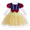 Girls' Western Style Velvet Puff Sleeve Snow White Lolita Dress