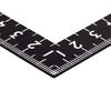 Shinwa Sokutei Sunday Carpenter, Black, 30 x 15 cm, Same scale on both sides, White markings, 12435
