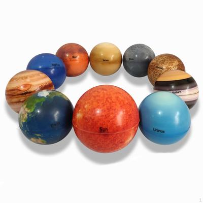 10 piezas de bolas de planetas del sistema solar, planetas y modelo educativo espacial, alivio del estrés sensorial