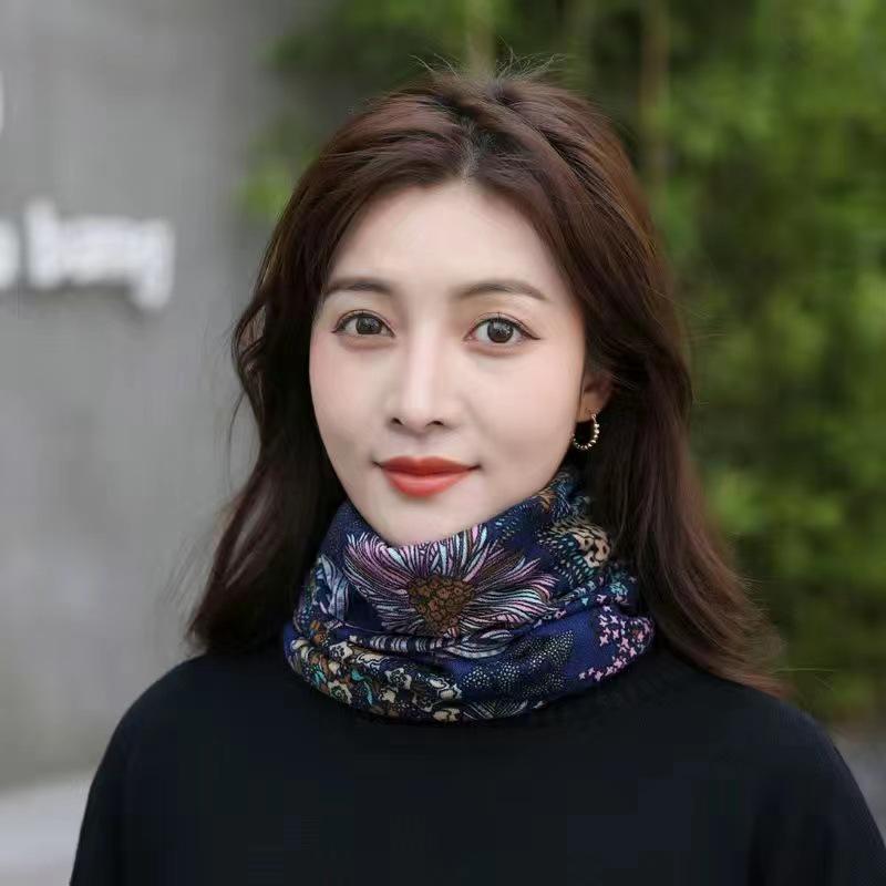 

Женский многофункциональный снуд большого размера: Зимний бафф для шеи и многофункциональный шарф-повязка на голову 55-63 cm