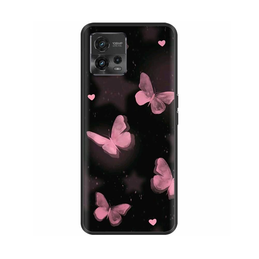 For Moto G72 Case Couple Panda Phone Back Cover For Motorola G72 Cover MotoG72 G 72 Protective Soft Liquid Silicone Funda Bumper