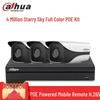 Dahua 4MP PoE Outdoor Security Camera System with 6TB HDD (3-Camera Set)