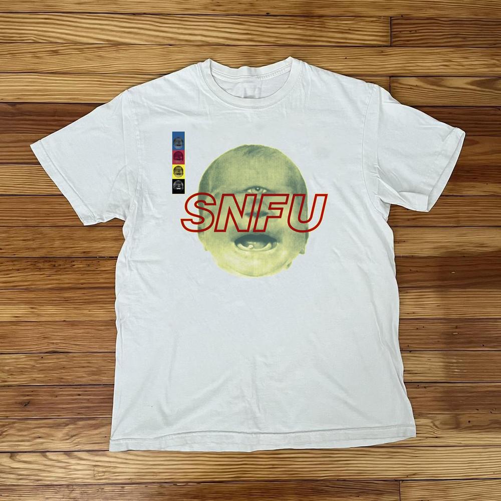 HOT SNFU Band White Cotton Unisex All size S5XL Shirt IA327 Unisex T-Shirt L