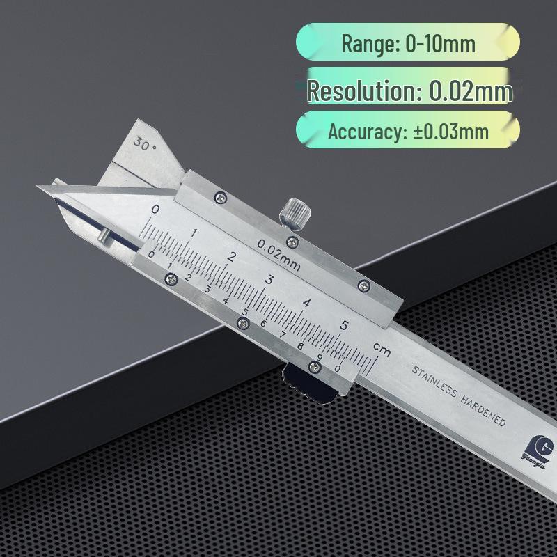 Guanglu Stainless Steel Digital Vernier Chamfer Caliper, 0-10mm, 30°/45°/60° Portable Chamfer Gauge