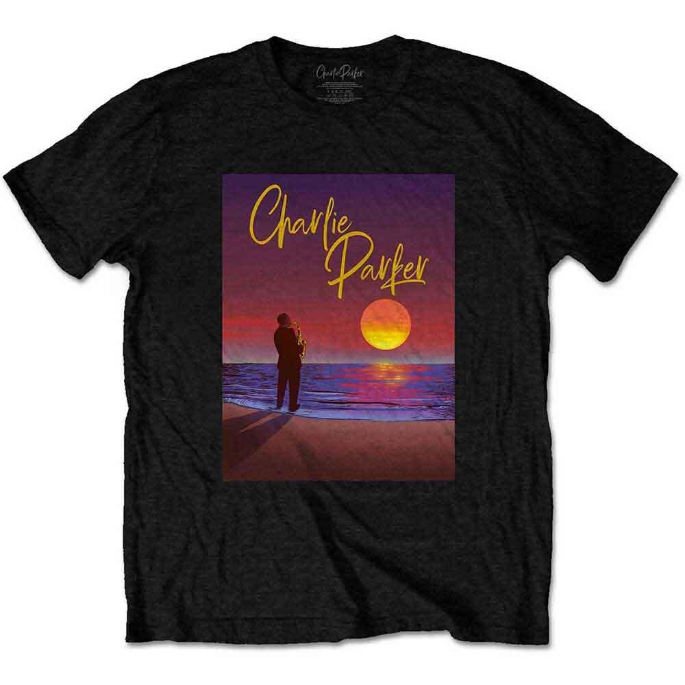 Charlie Parker Purple Sunset T-Shirt Black New XXXL