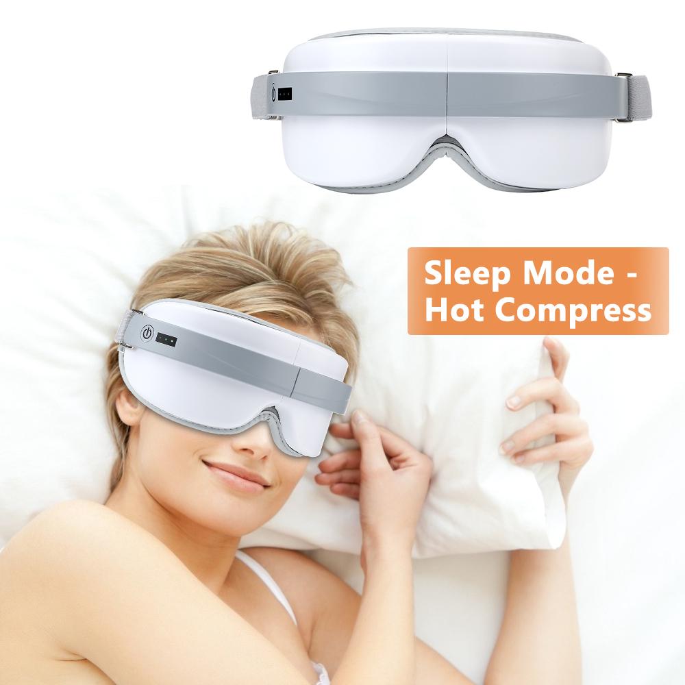 Eye Massager Bluetooth Connect from Phone Music Electric Hot Compress Wireless Care Instrument Fatigue Reliever Device