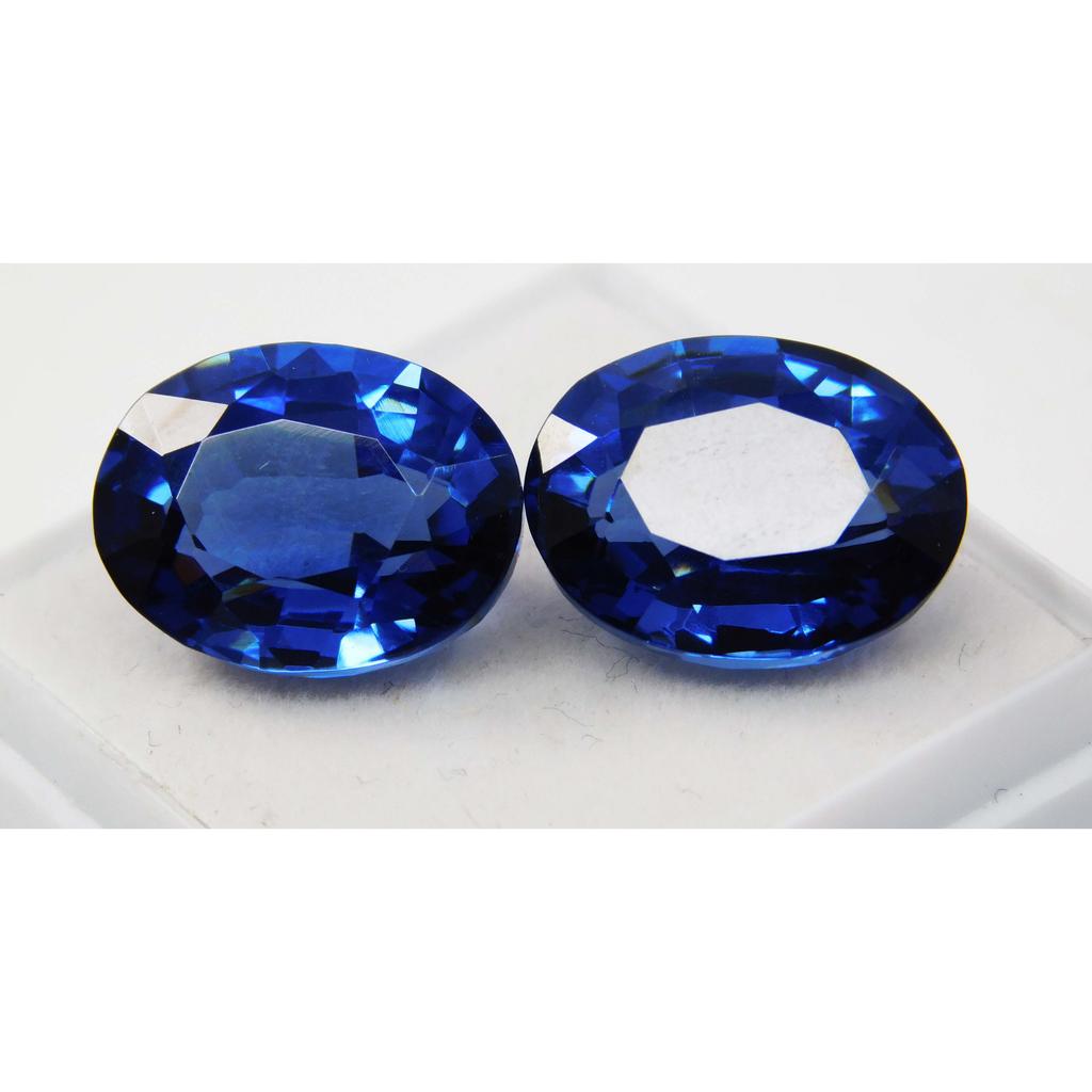 Natural Flawless Blue Sapphire 21.65 Ct Oval Shape CERTIFIED Loose Gemstone
