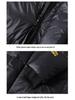 Black Gold Hooded Men's Goose Down Jacket - Thickened, Warm, Cold-Proof Winter Coat