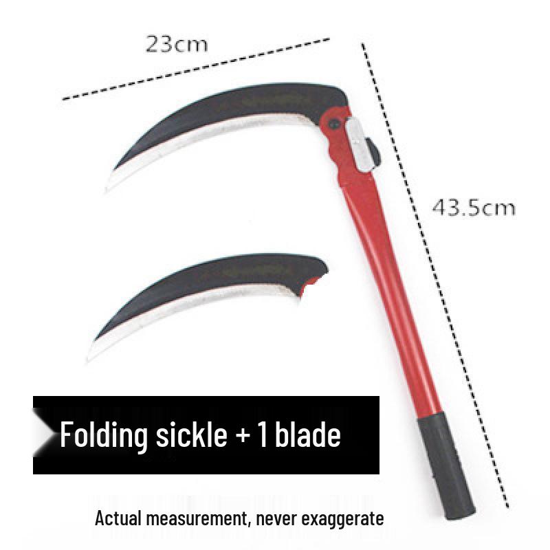 Складной марганцевый стальной многофункциональный серп для прополки и сбора урожая