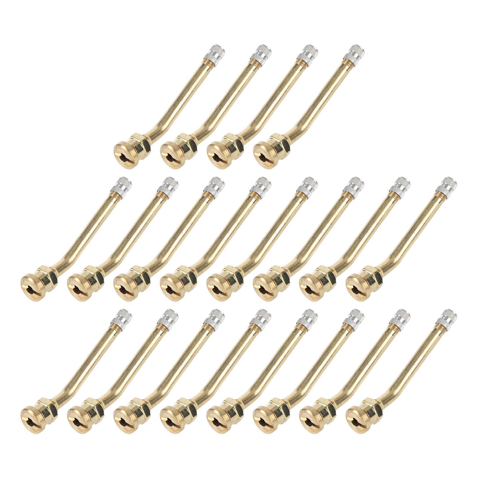 

20 шт. стержень клапана для шин, медь, отличная герметизирующая способность, защита от ржавчины для грузового прицепа, RV Weeder