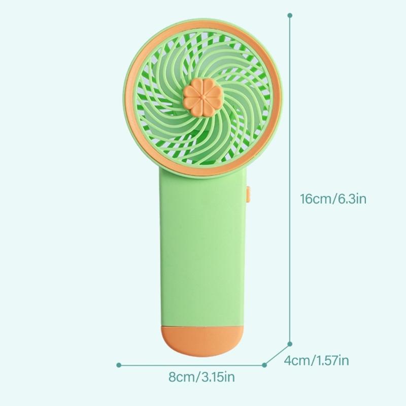 AM3 Battery Operated Powerful Handheld Fan Portable Small Lightweight Makeup Fan for Girl Women Adults Indoor Outdoor