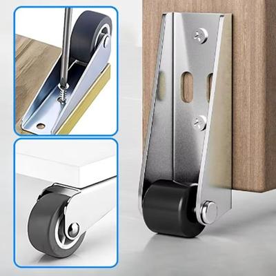 4 Pcs Silent Sliding Door Track Pulley Effortless Furniture Caster  Household