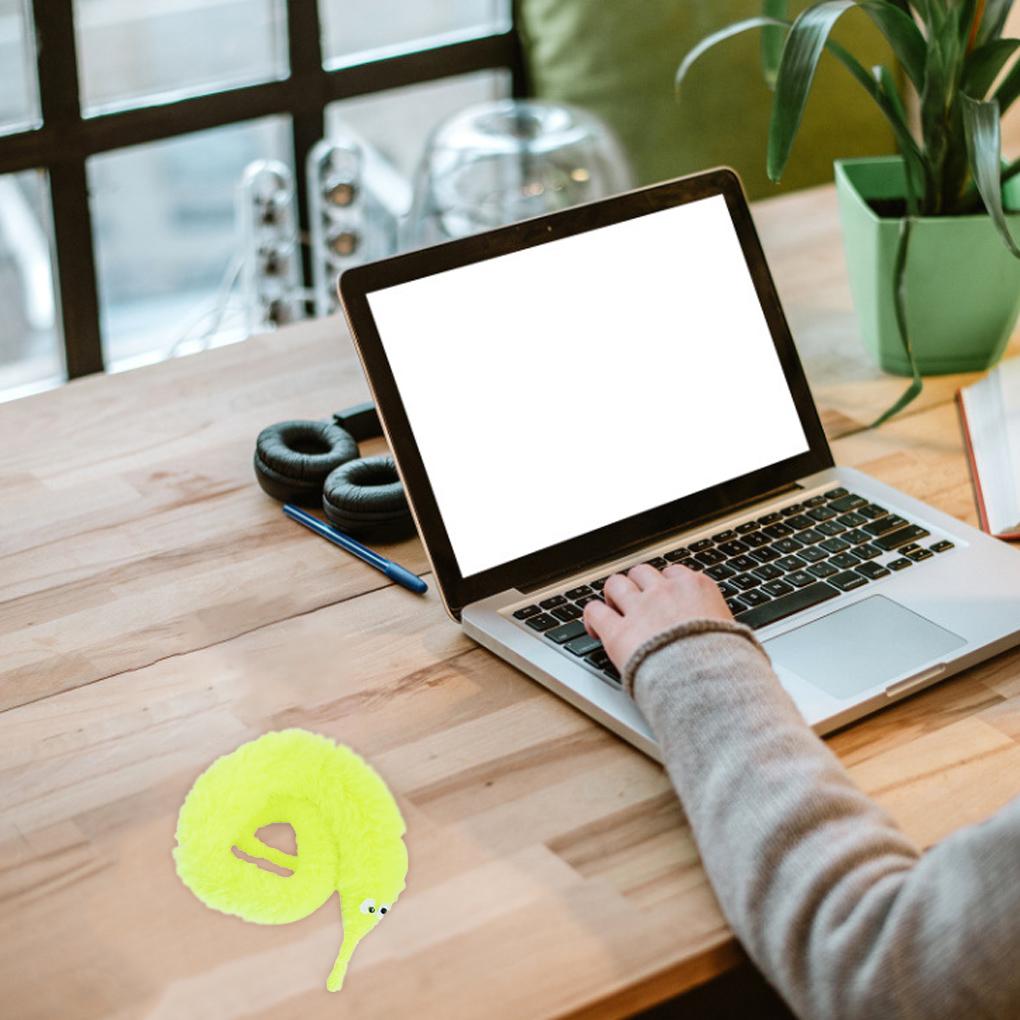 Tricking Toy Children Plush Worm with 3D Eyes Party Prop Performance Item Kids Toy