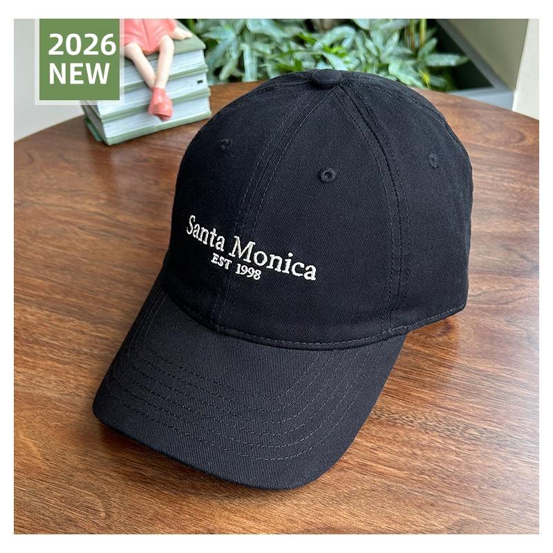 1 Stück Ins-Stil Buchstabe Bestickte Baseballkappen Für Frauen Gesicht Kleiner Sonnenschutz Koreanische Version Hip Hop Hut Sonnenhut Paare