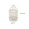 Round Iron Birdcage Candle Holder Metal Construction Hanging Candle Holder  Dining Table