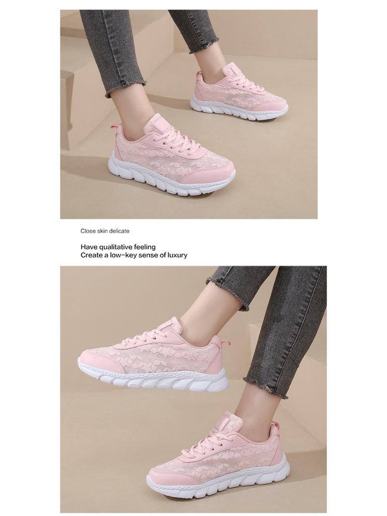 2025 Summer Women's Breathable Soft Sole Casual Running Shoes—Comfortable, Fashionable, and Versatile Little White Sneakers for Outdoor Activities